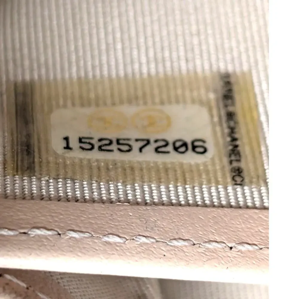 Chanel Beige Caviar Leather Zip Around‎ Wallet CC Quilted Logo Series 15